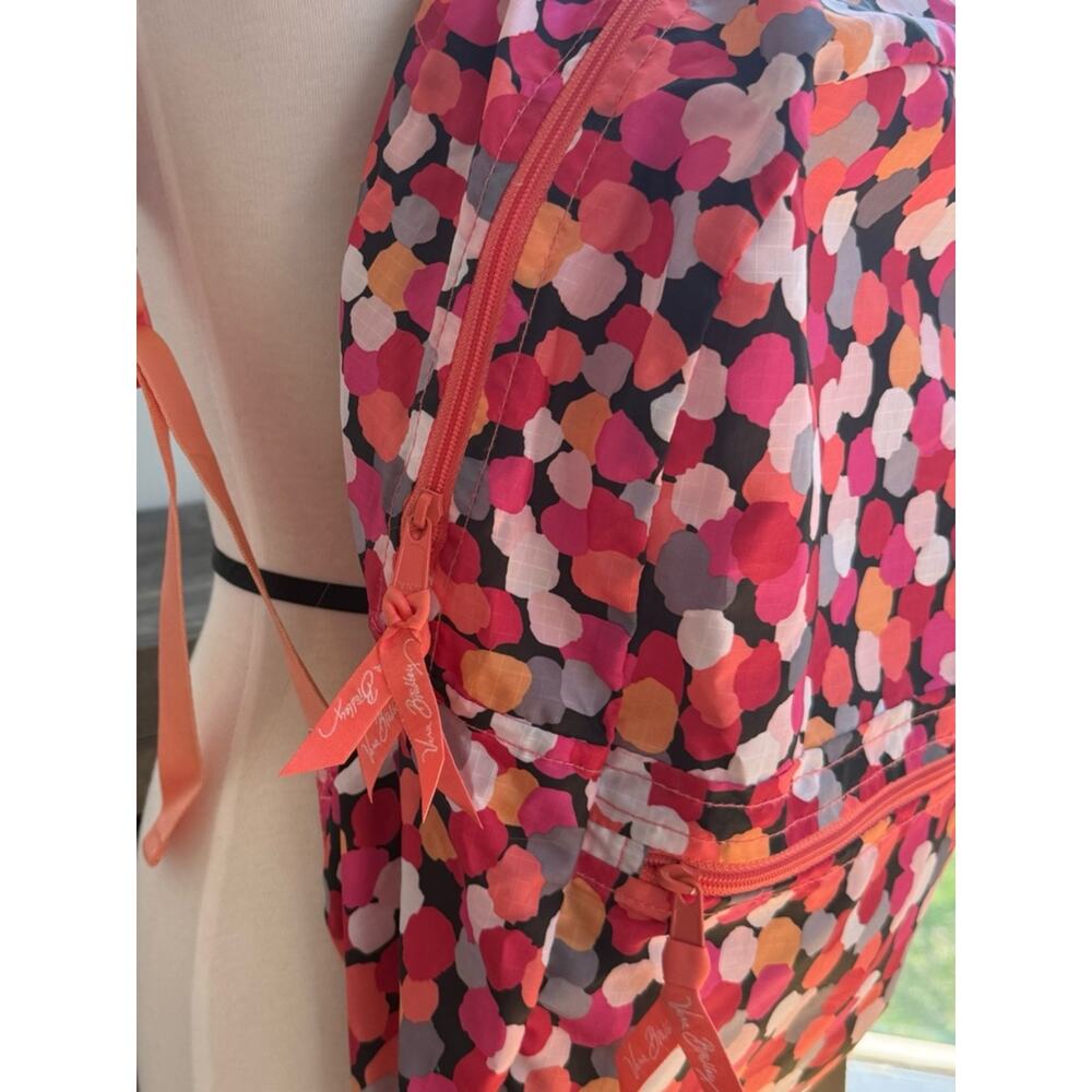 Vera Bradley Lighten Up Just Right Backpack Pixie Confetti Pink + Lanyard ID - Picture 5 of 16